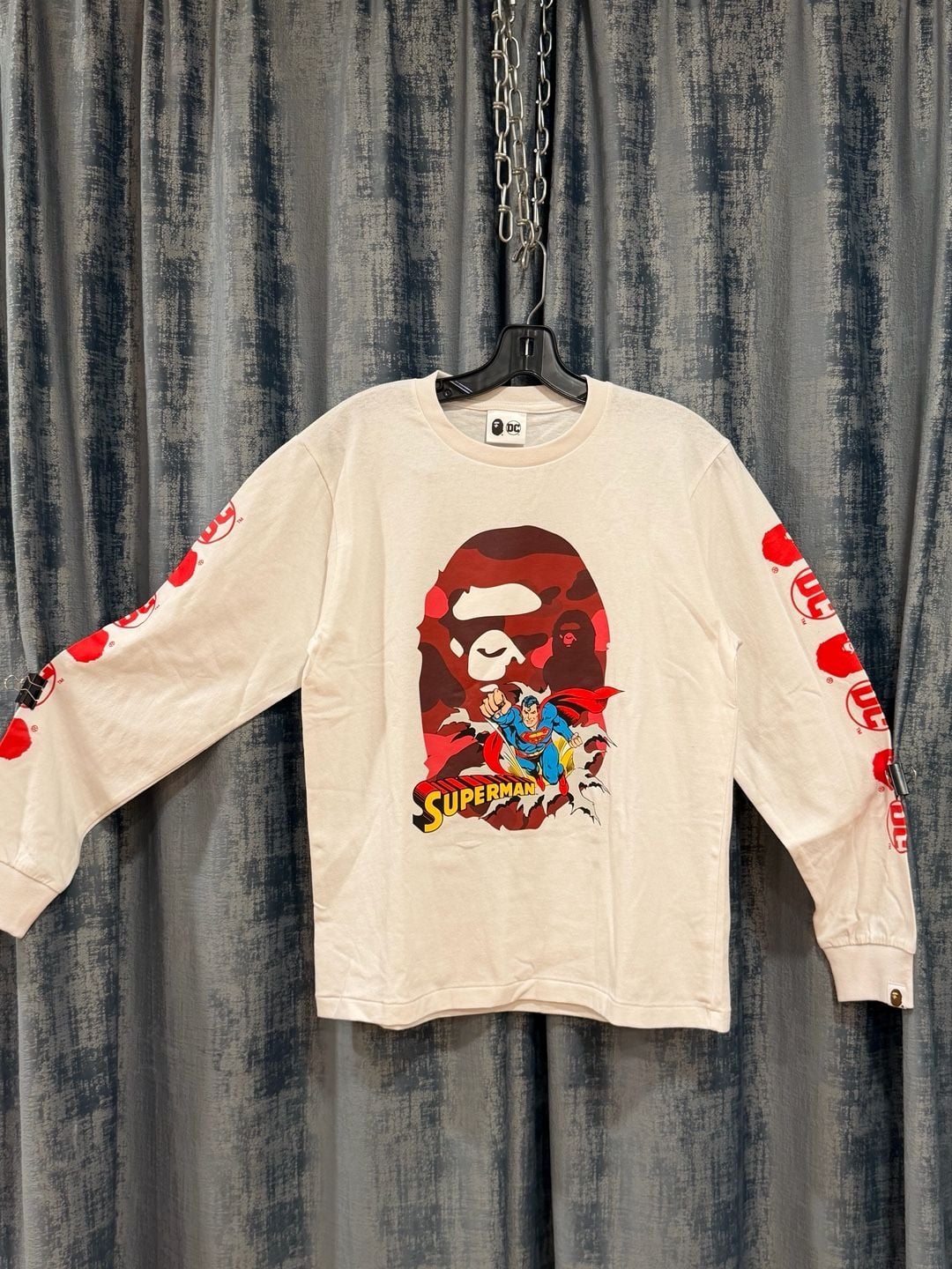 A Bathing Ape Bape x DC Comics Superman Long Sleeve T-Shirt 9