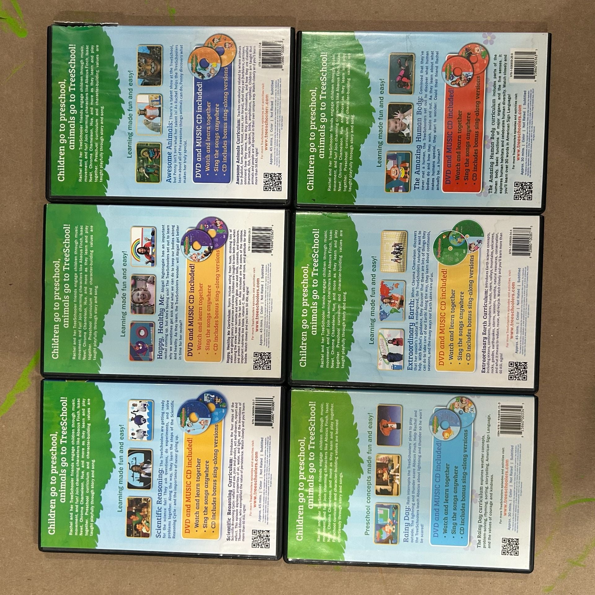 Rachel and the TreeSchoolers DVD Lot of 6 READ 2
