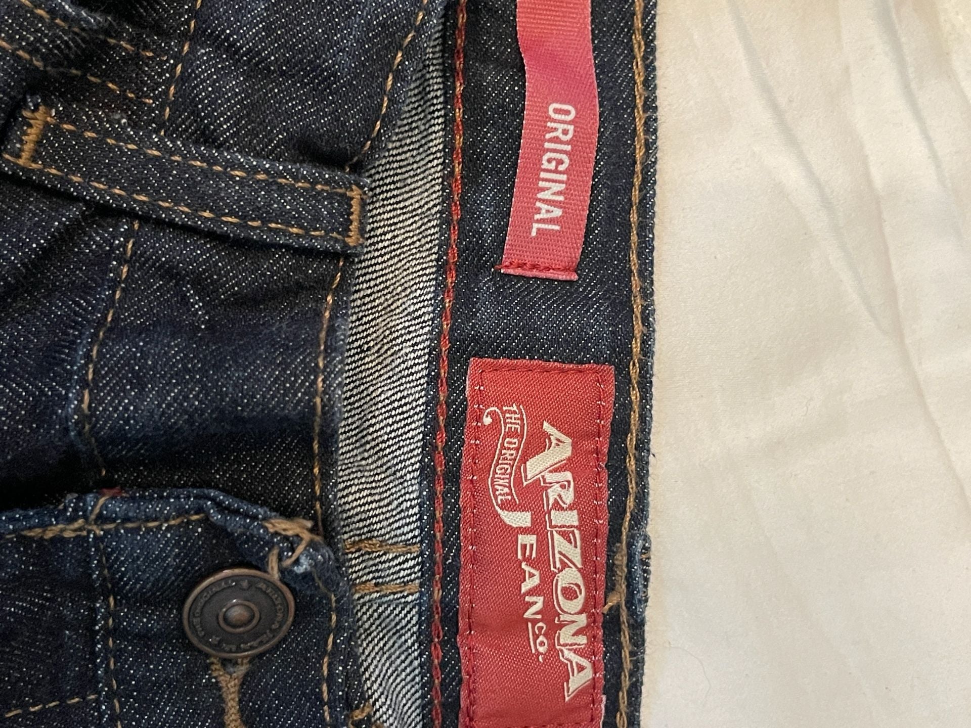 Arizona Jeans Co. Straight Leg Jeans Dark Wash 4