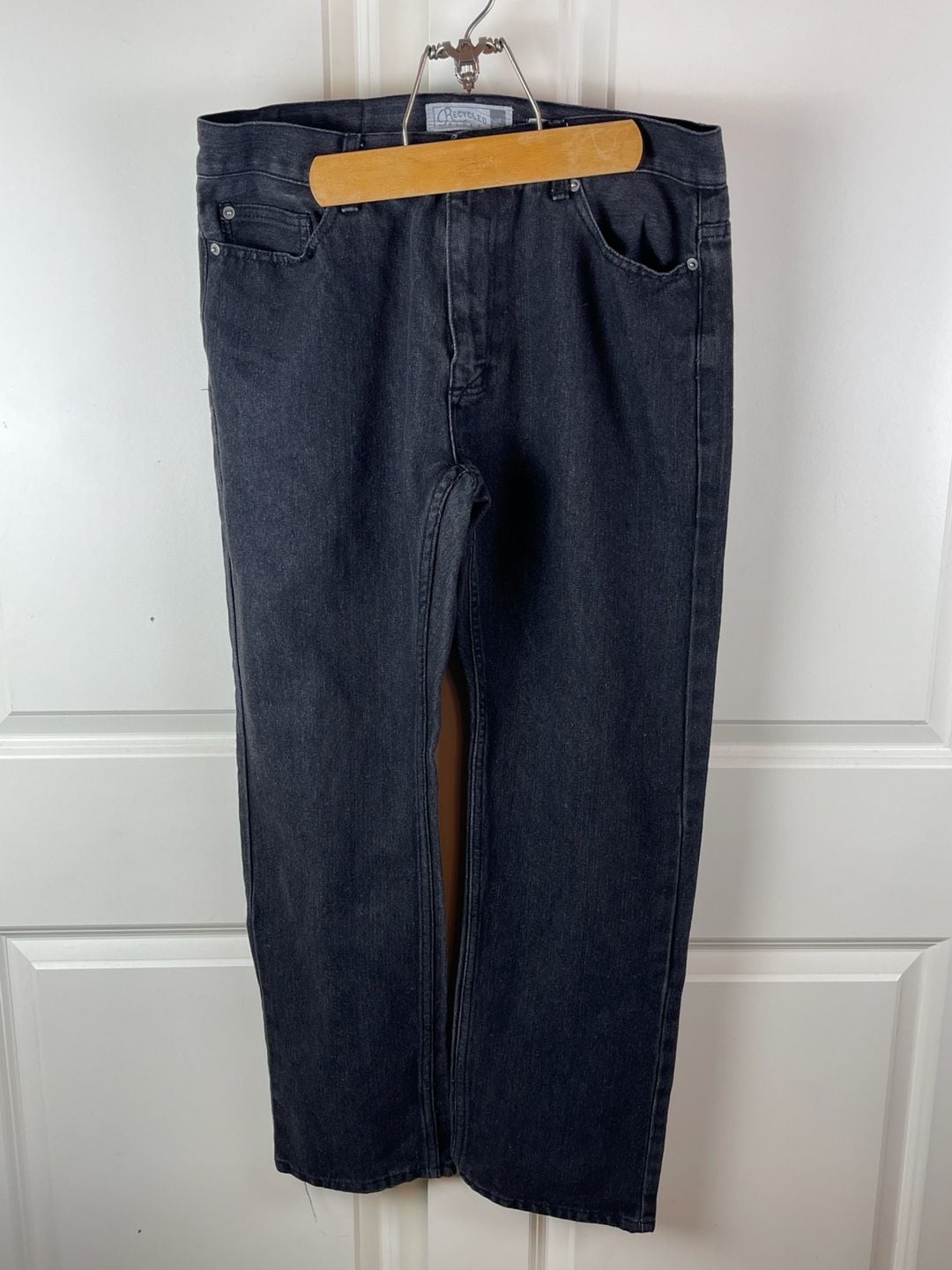 Recycled blues Black Straight Leg Jeans 2