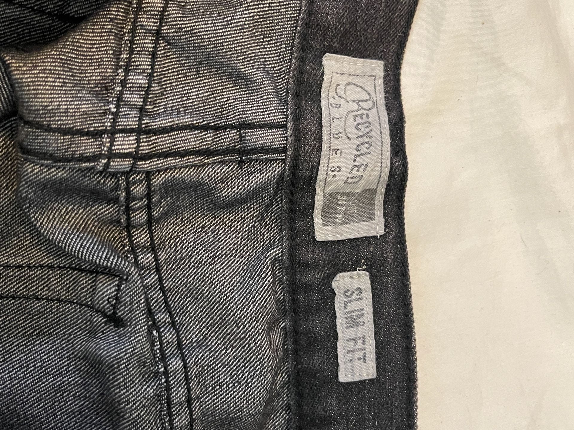 Recycled blues Black Straight Leg Jeans 4