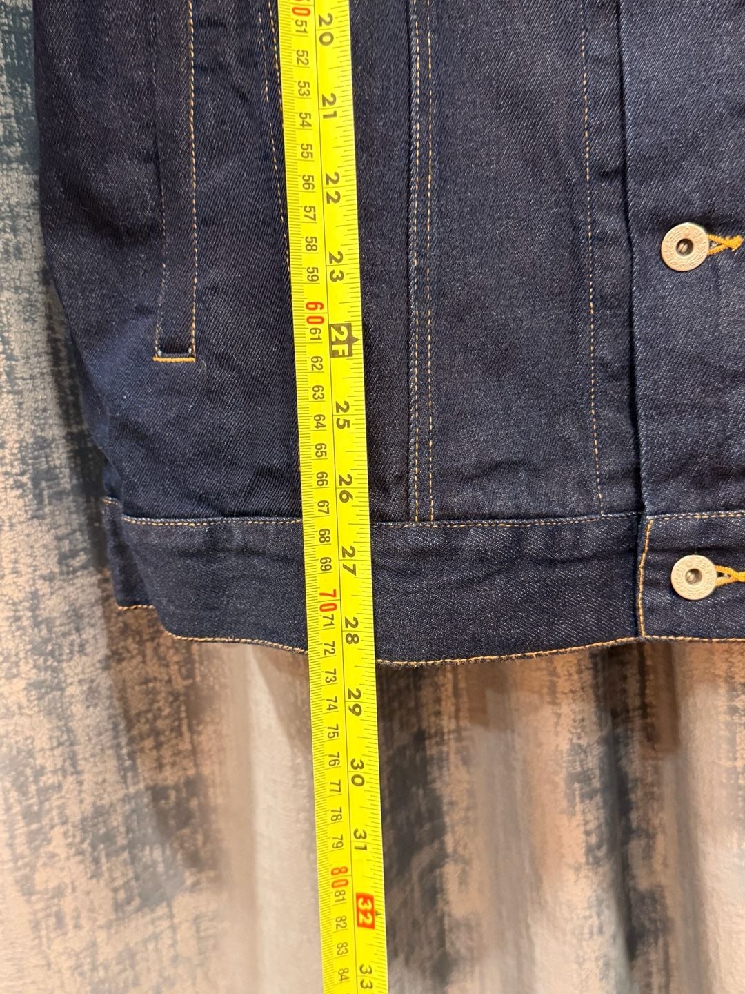 BAPE Multi Motif Loose Fit Denim Jacket Indigo Men's -L 9