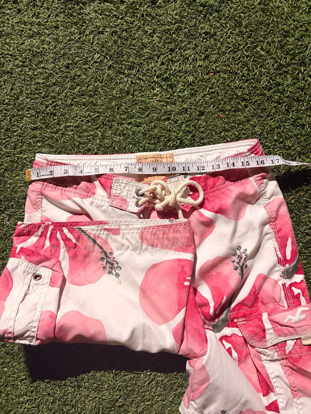 Hollister Cargo Board Shorts Pink Floral 7
