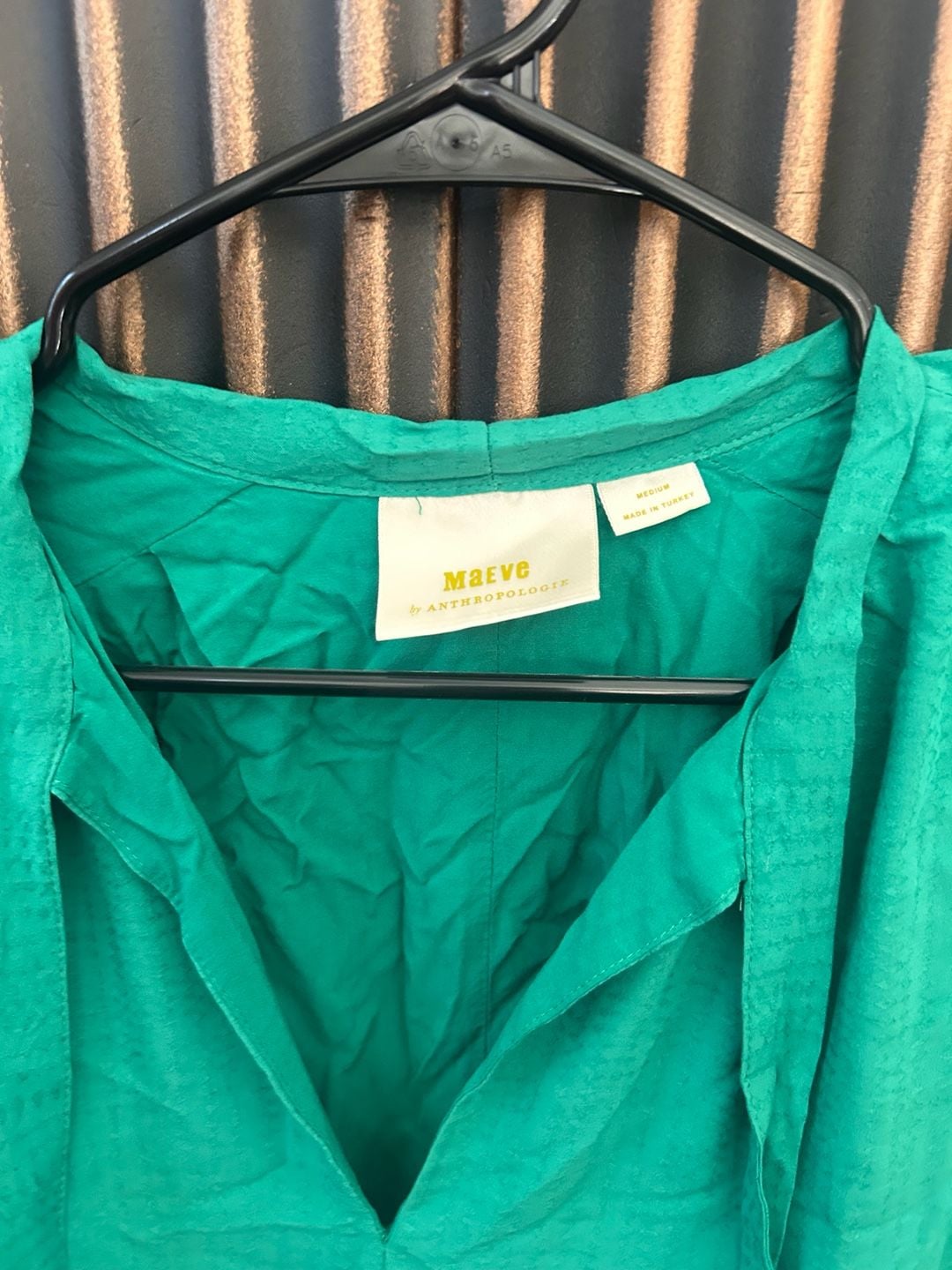 Maeve by Anthropologie Tiered Dress Size Medium Green Sleeveless Mini 5