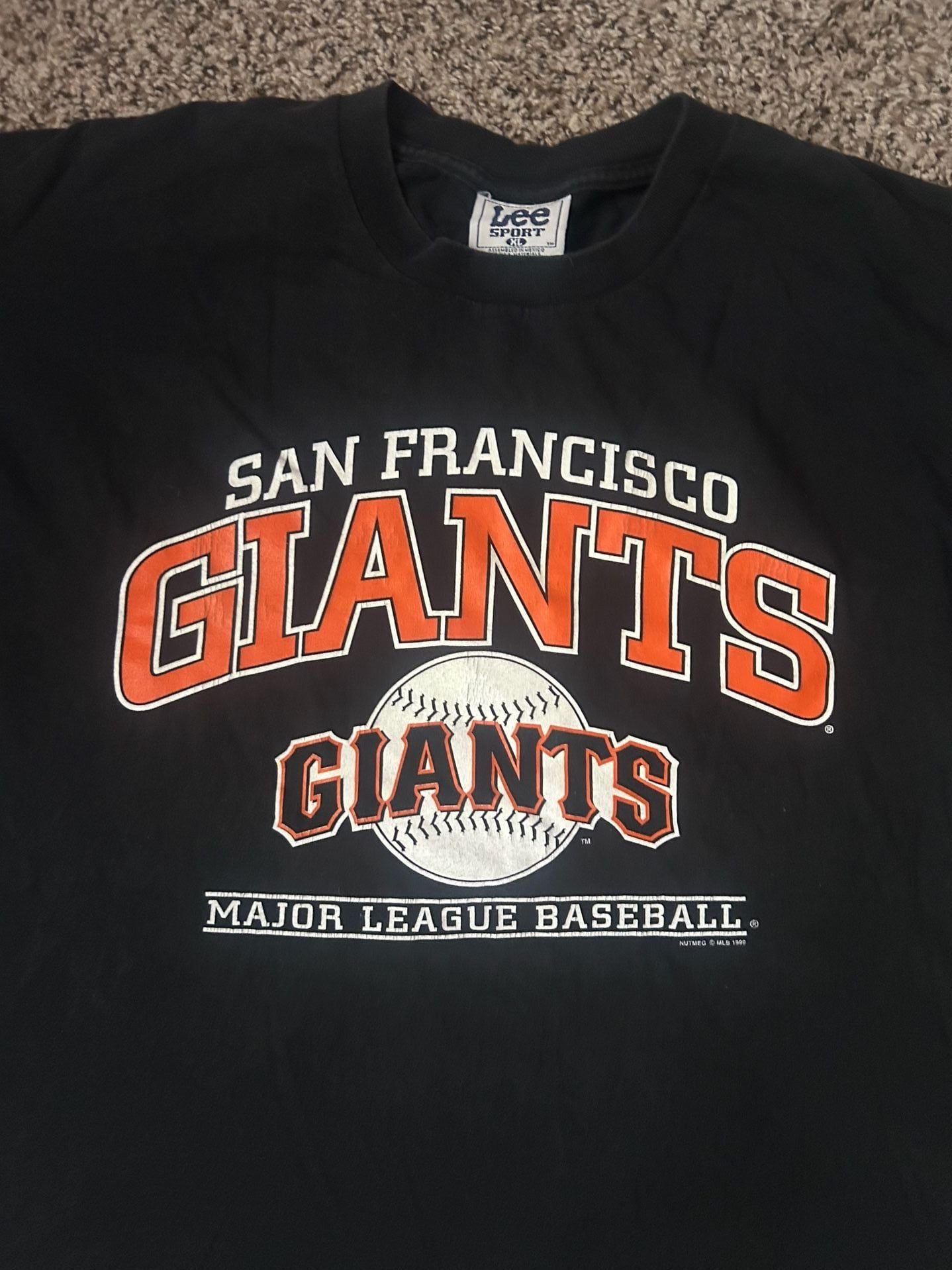 Lee Sport San Francisco Giants T-Shirt Size XL Vintage MLB Black 3