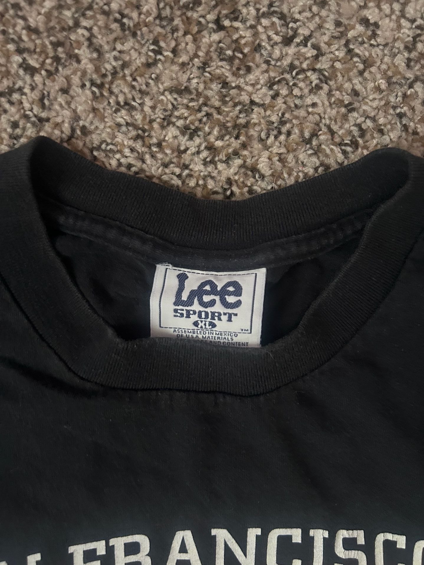 Lee Sport San Francisco Giants T-Shirt Size XL Vintage MLB Black 4