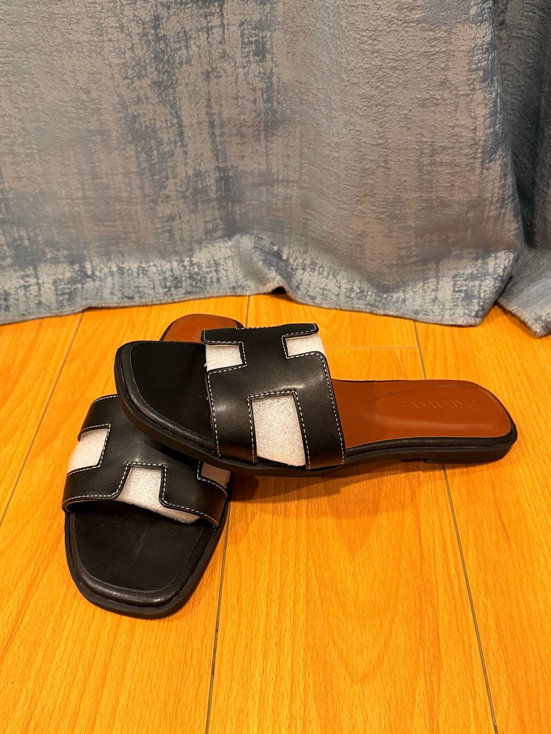 STRANDIUXX KAZE Black Leather Sandals 3