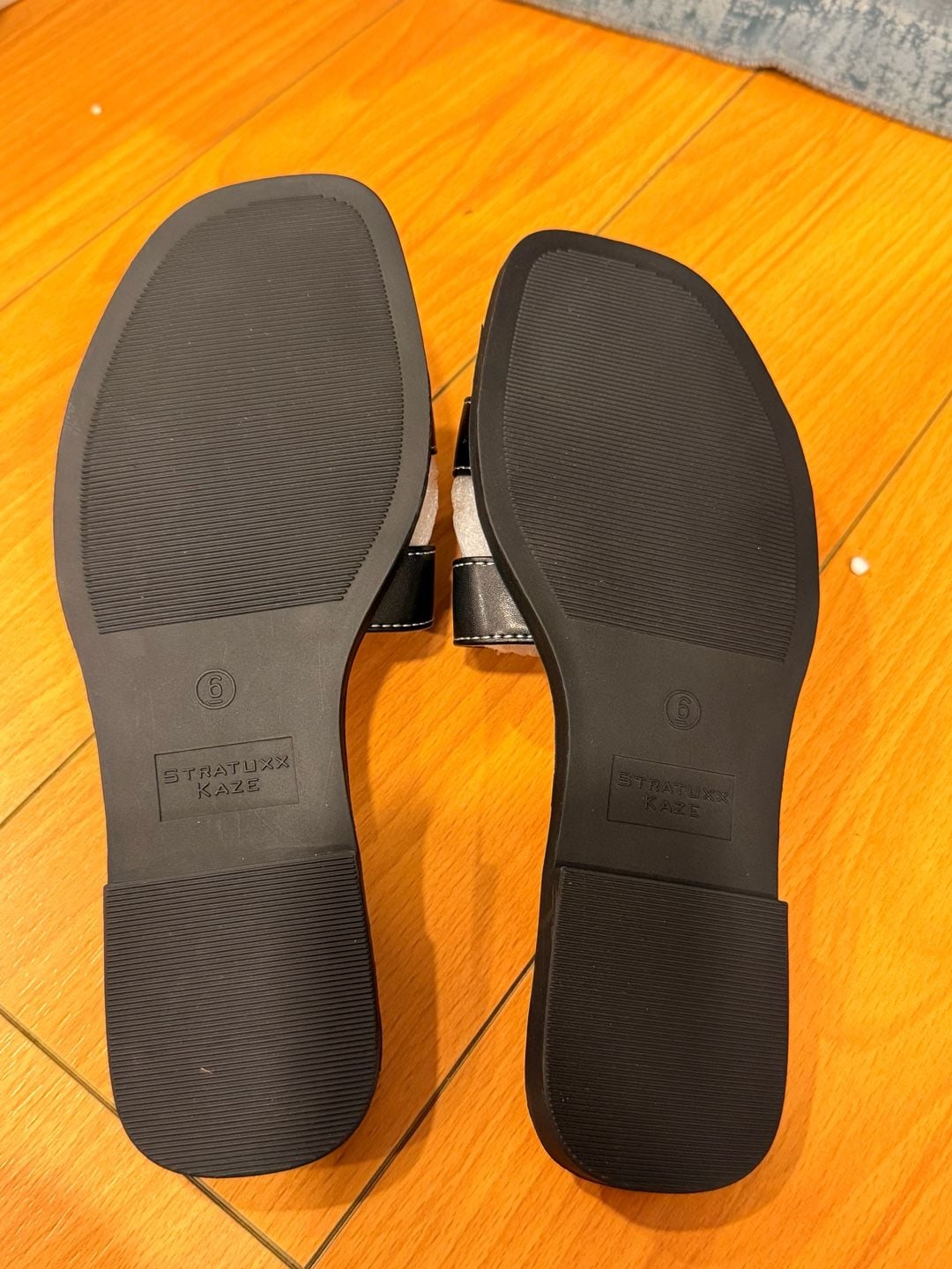 STRANDIUXX KAZE Black Leather Sandals 5
