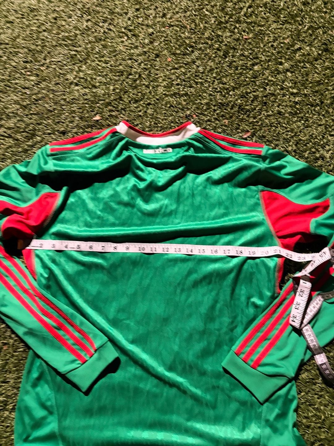 Adidas Mexico Soccer Jersey Long Sleeve Size S 7