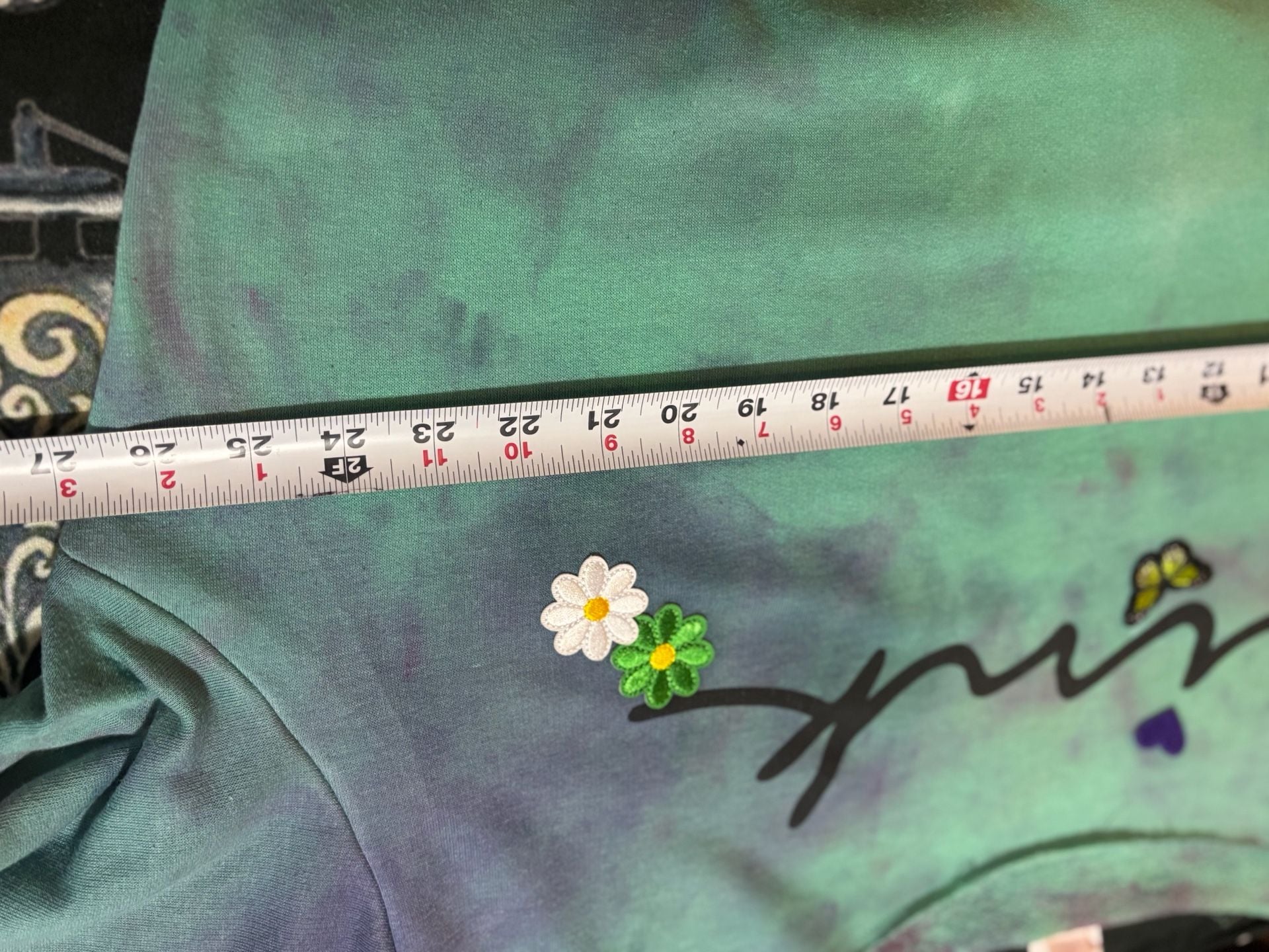 Victoria's Secret Pink Tie Dye Embroidered Sweatshirt 6