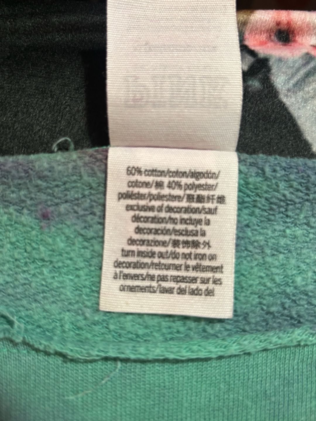 Victoria's Secret Pink Tie Dye Embroidered Sweatshirt 9