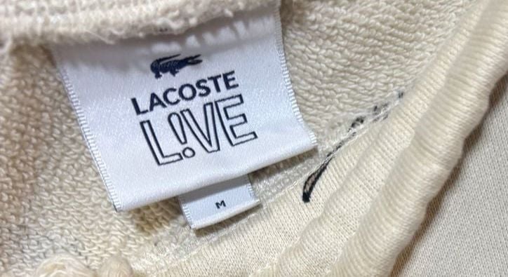 Lacoste print all over cream joggers M 6
