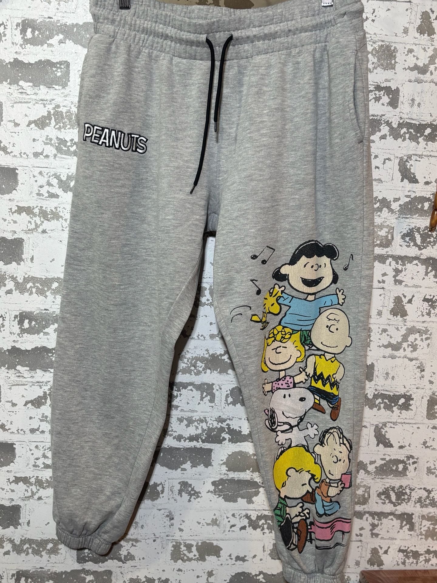 Peanuts Sweatpants Gray Character Graphics 1