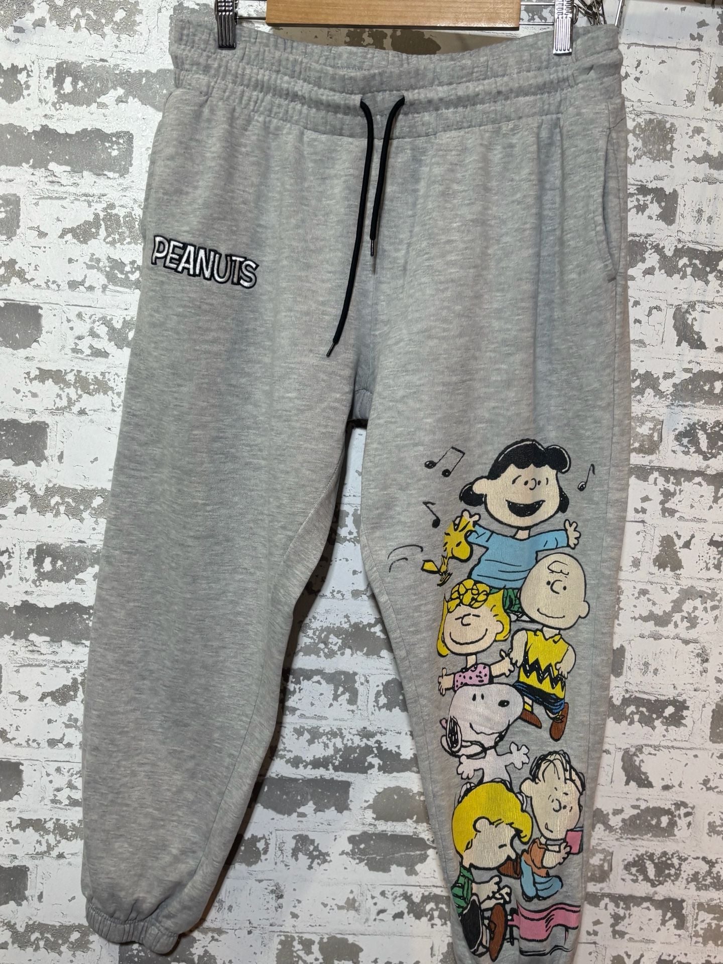 Peanuts Sweatpants Gray Character Graphics 2