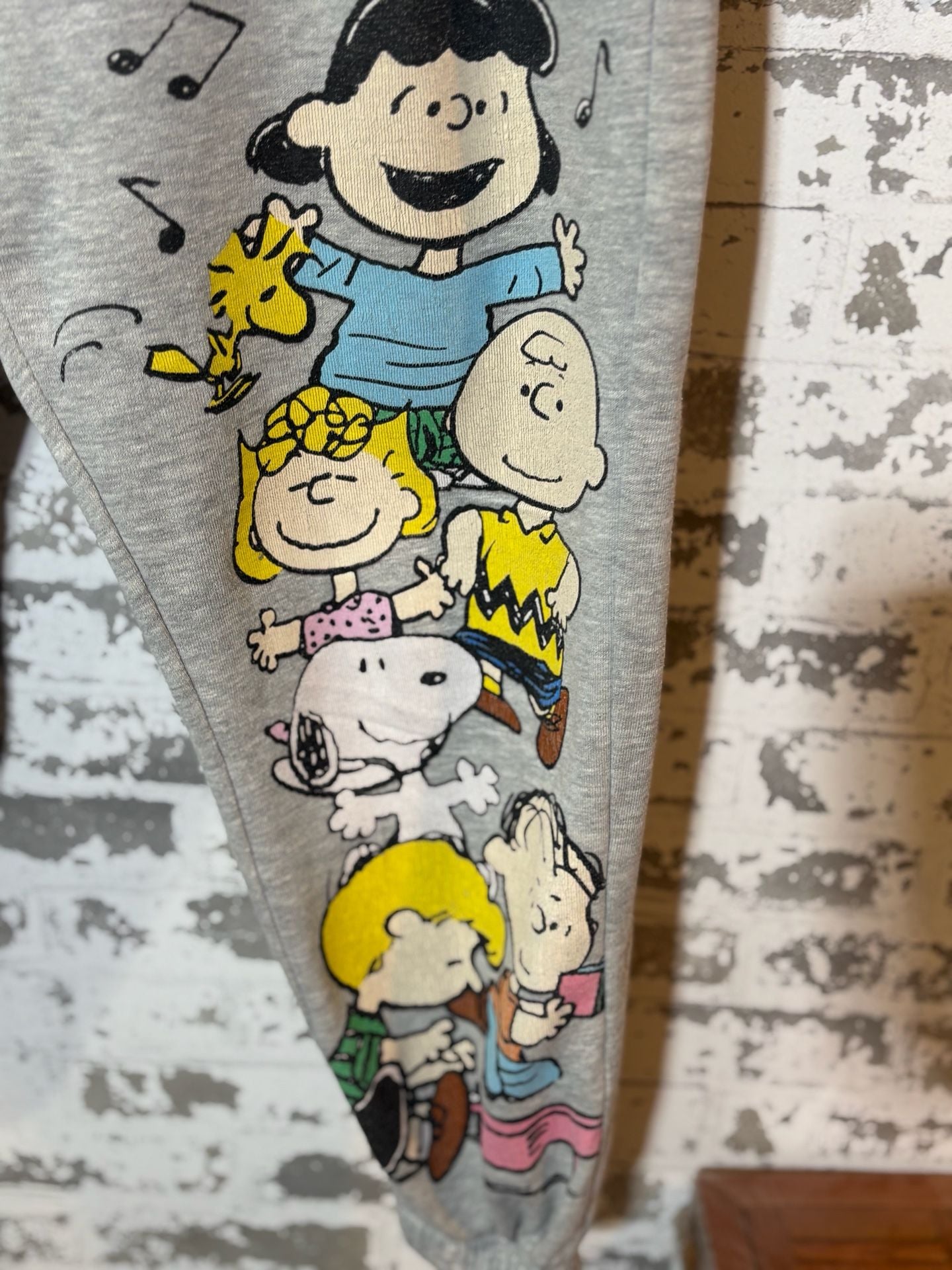 Peanuts Sweatpants Gray Character Graphics 3