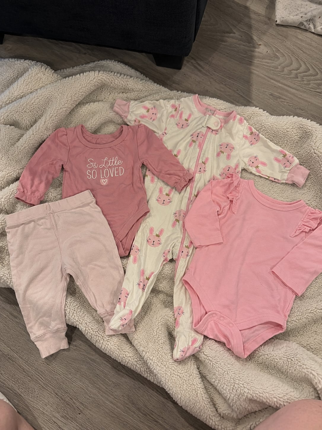 Baby Girl Clothing Set Bodysuits Footed Sleeper 0-3M 1
