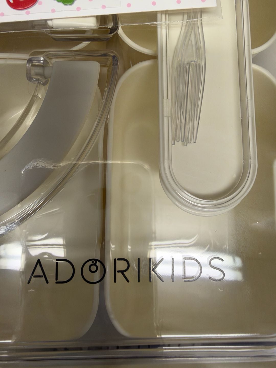 Adorikids Compartment Snack Box with Handle and Stickers 2