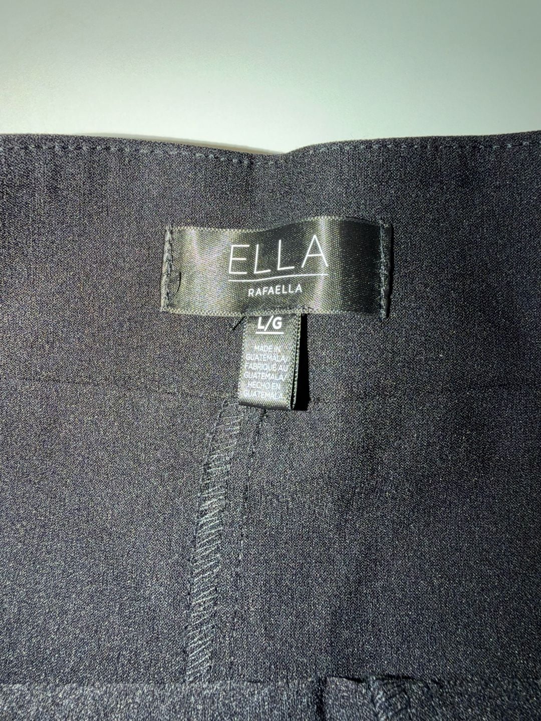 Ella Rafaella Skirt Size L Black Button Accent Wrap 6