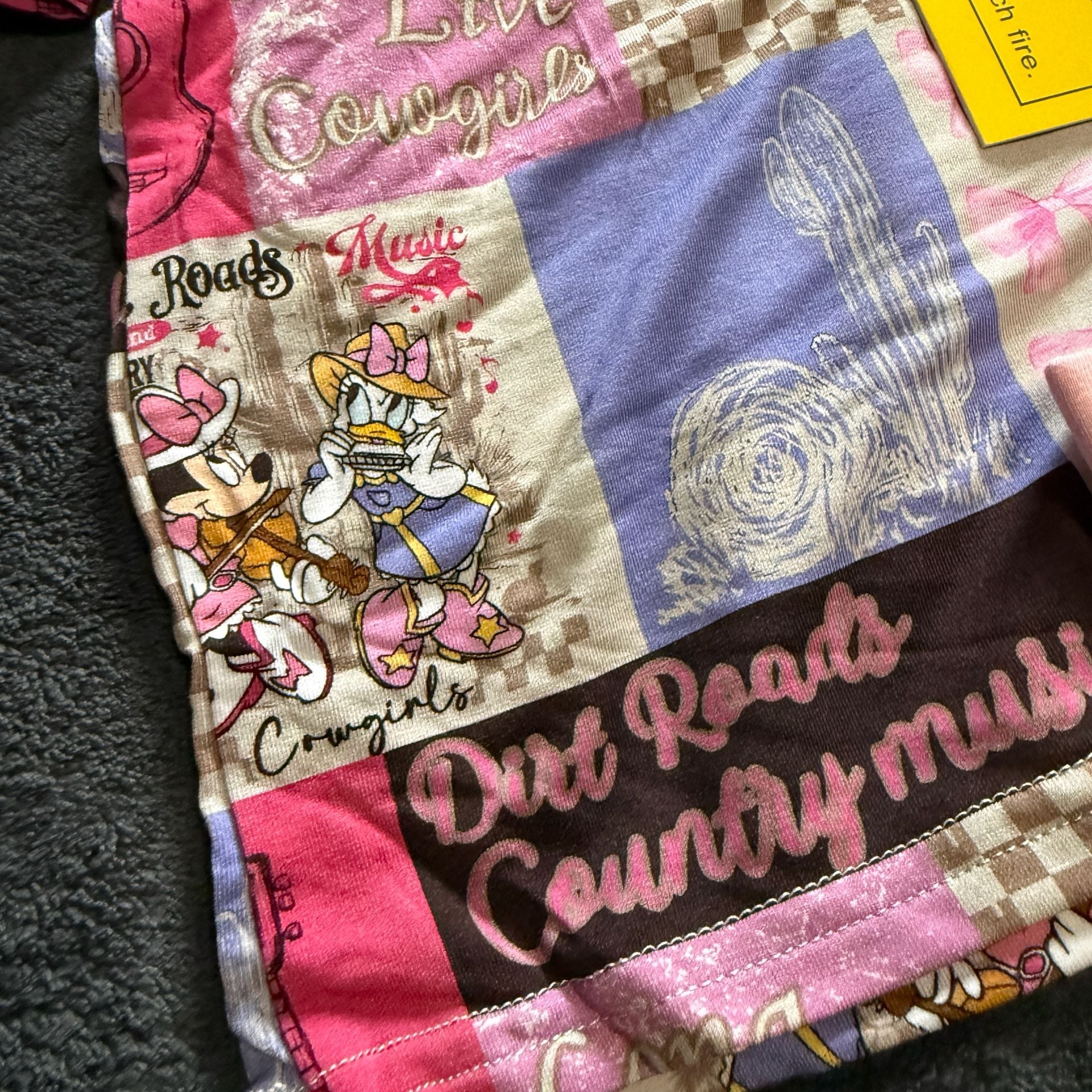 Weiwei Set 2T Cowboy Country Minnie Daisy Print 2