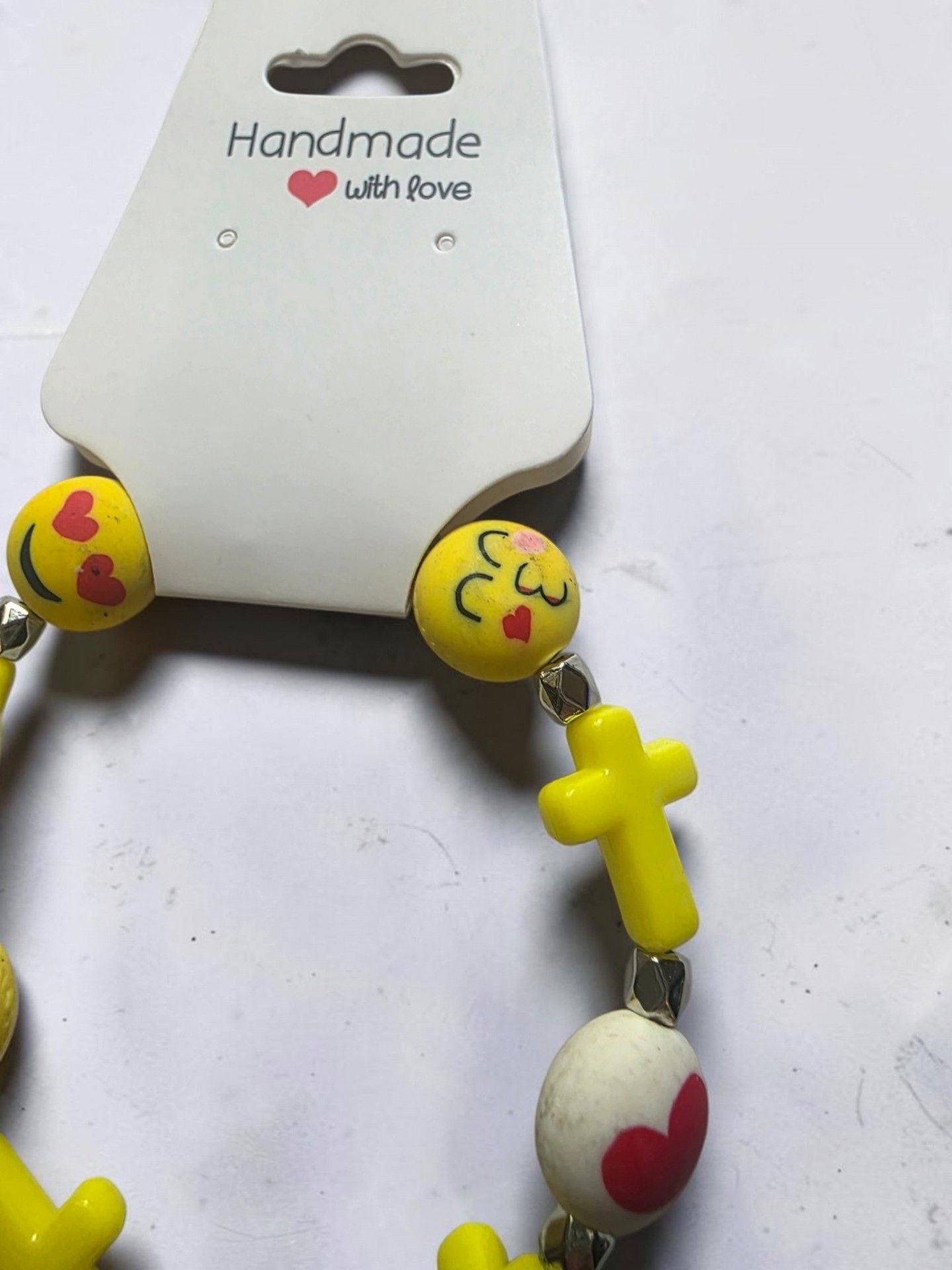 Emoji Cross Beaded Bracelet 2