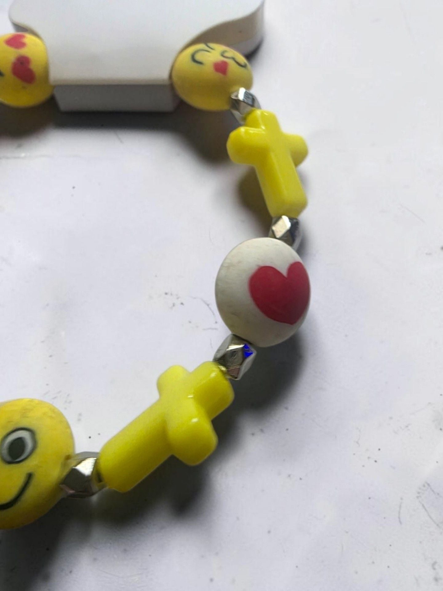 Emoji Cross Beaded Bracelet 3