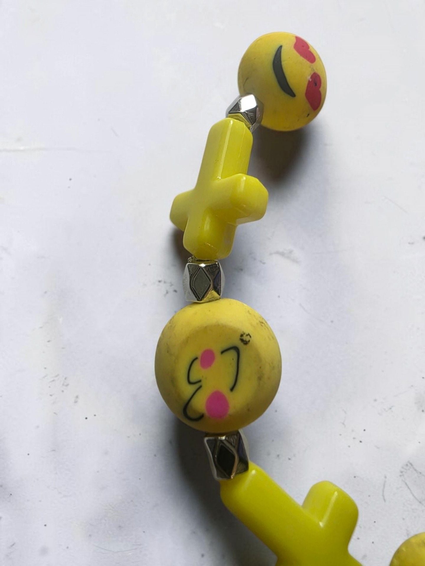Emoji Cross Beaded Bracelet 4
