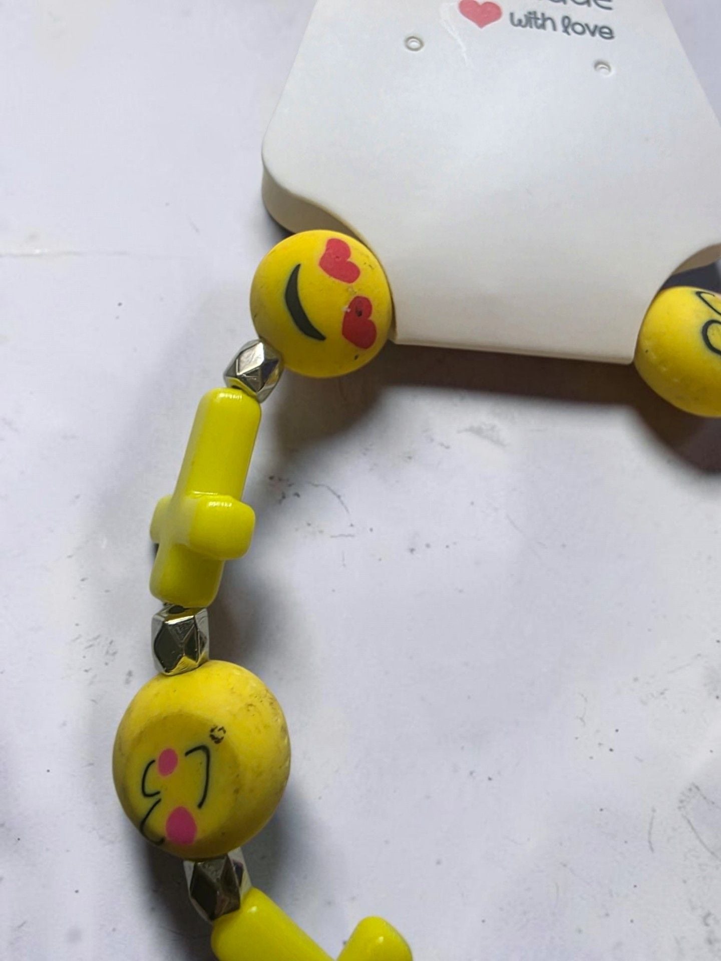 Emoji Cross Beaded Bracelet 5