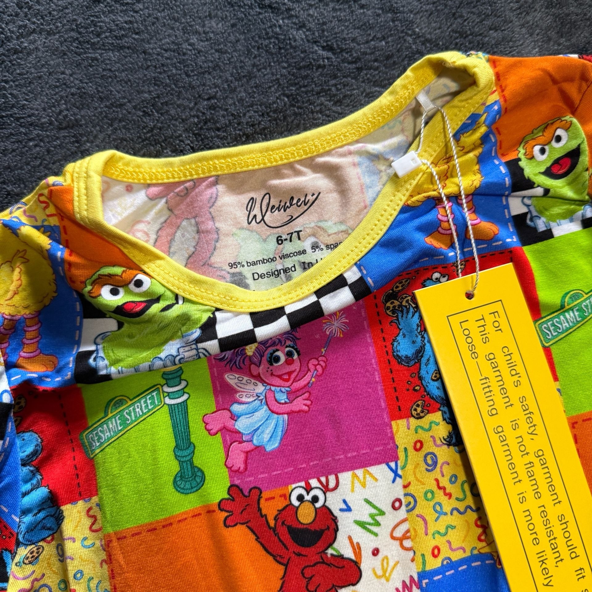 WeiWei Sesame Street Set Size 6-7T 2