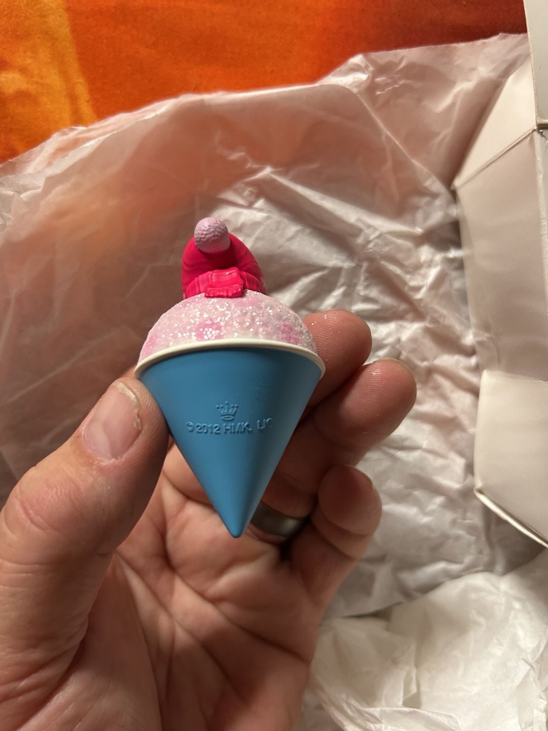 Hallmark Keepsake 2012 Daughter Snow Cone Snowman Christmas Ornament 3
