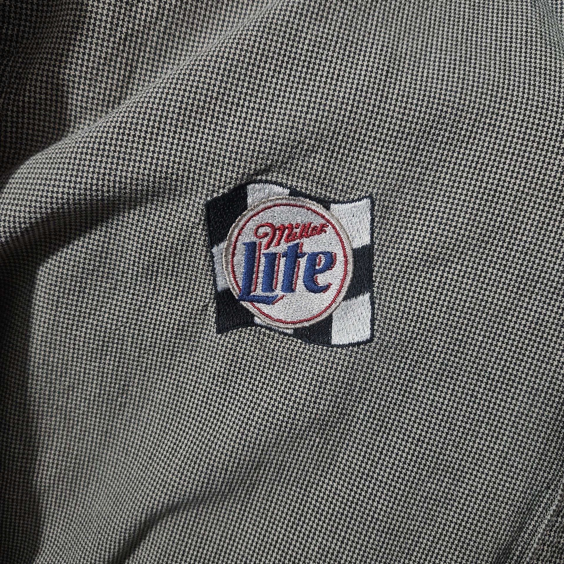 Miller Lite Embroidered Long Sleeve Button Down Shirt 3