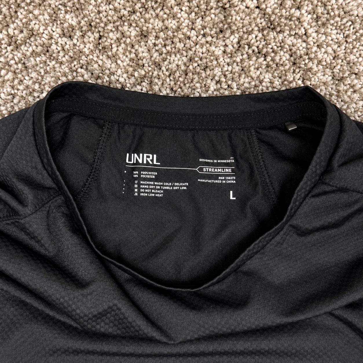UNRL Streamline T-Shirt Size L Black Athletic Short Sleeve 4