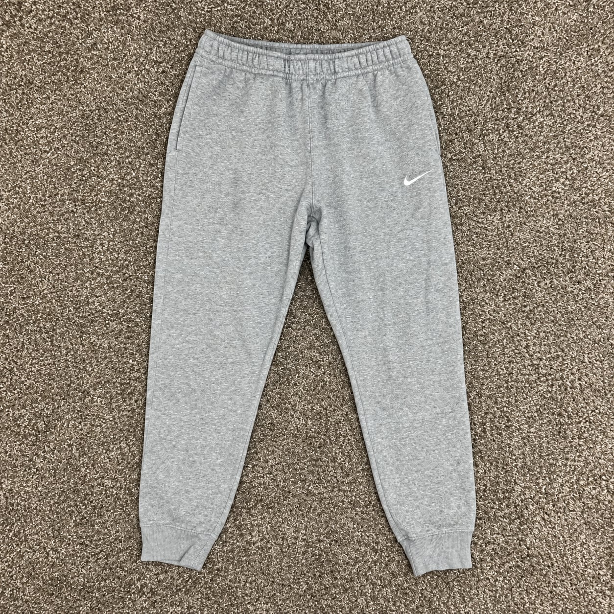 Nike Sweatpants Size M Gray Fleece Joggers 2