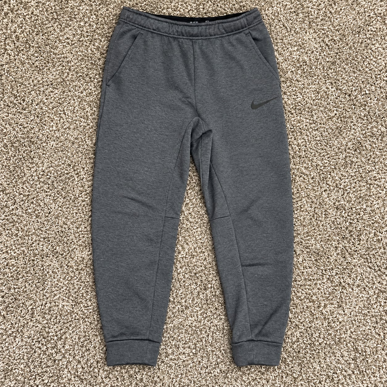 Nike Dri-FIT Tapered Sweatpants Size M Dark Gray 2