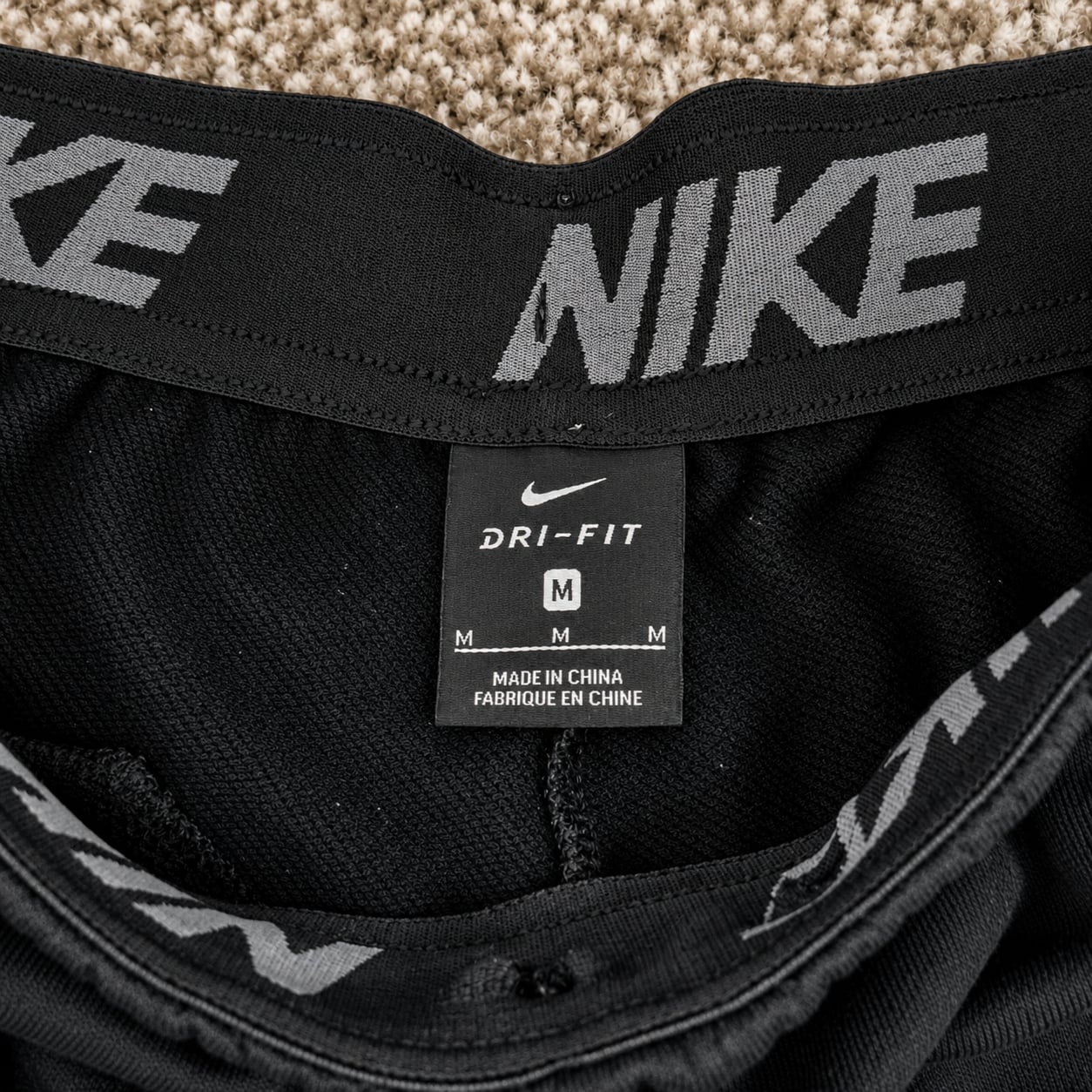 Nike Dri-FIT Pants Size M Black Athletic Joggers 5