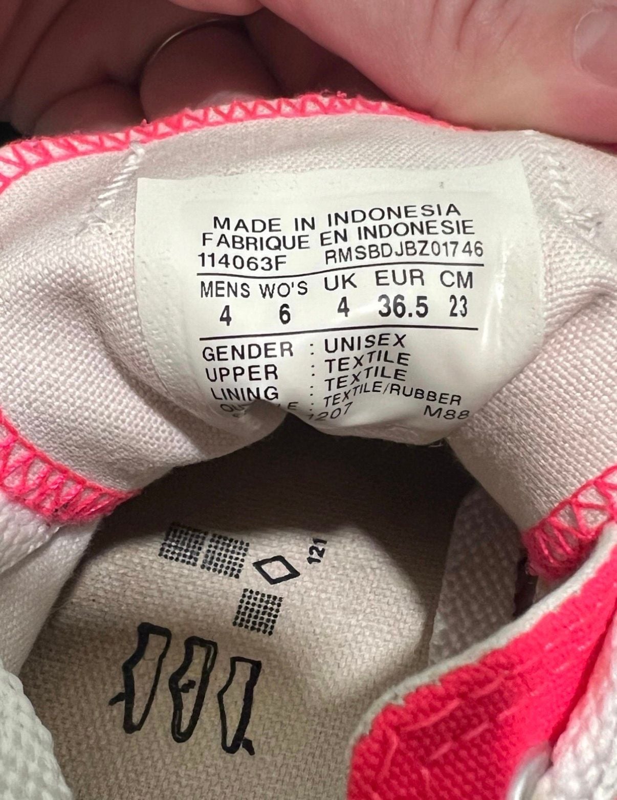 Converse All Star Low Sneakers Size 4 Pink 8