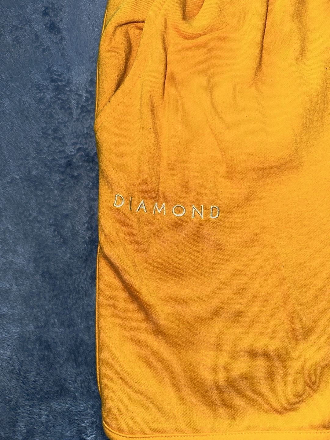 Diamond Supply Co. Sweat Shorts Size S Yellow 4
