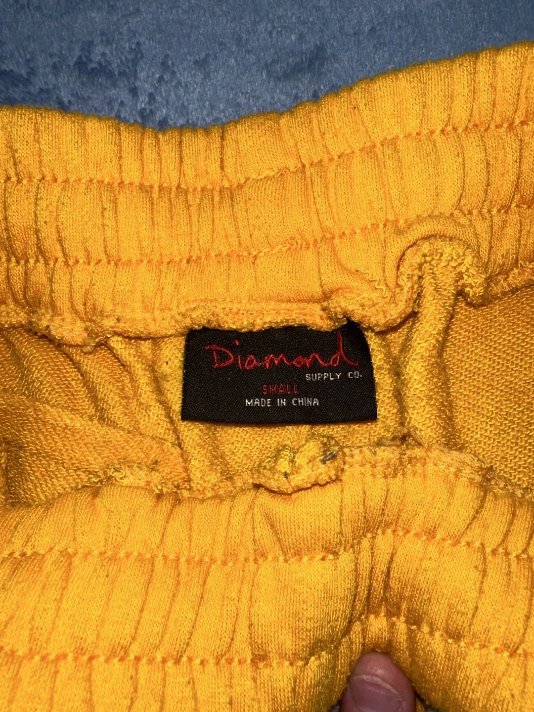 Diamond Supply Co. Sweat Shorts Size S Yellow 5