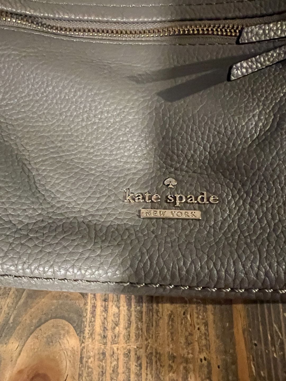 Kate Spade Gray Leather Crossbody Bag 3