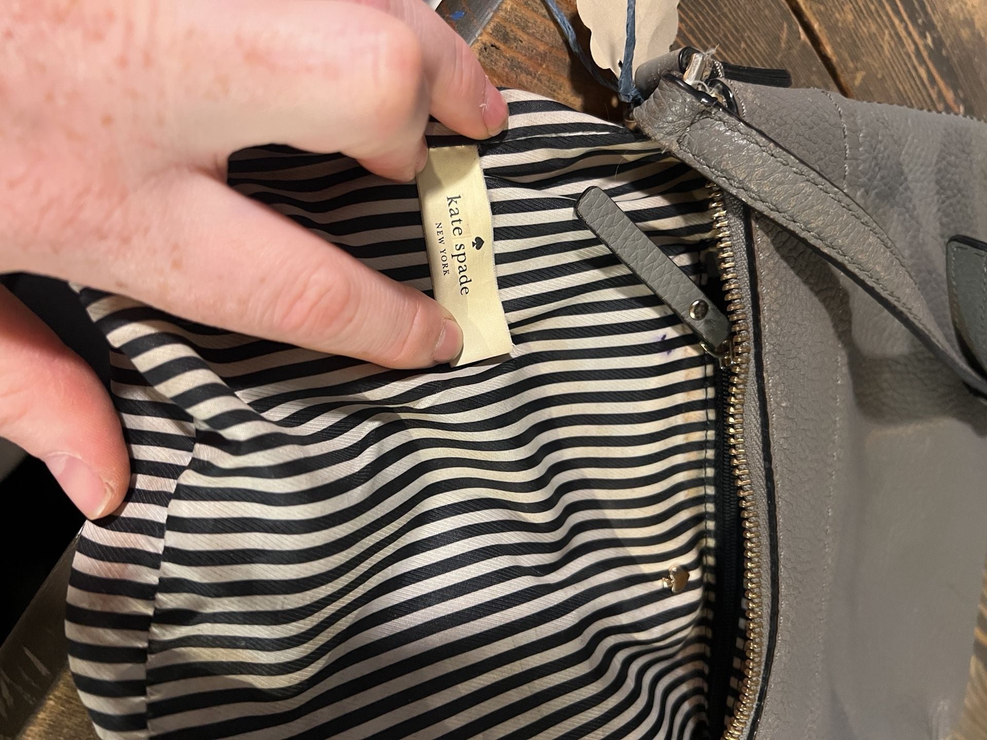 Kate Spade Gray Leather Crossbody Bag 5