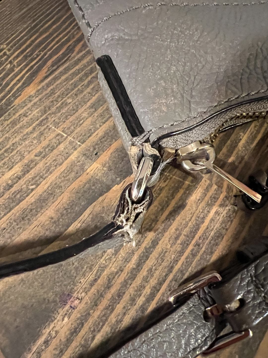 Kate Spade Gray Leather Crossbody Bag 11