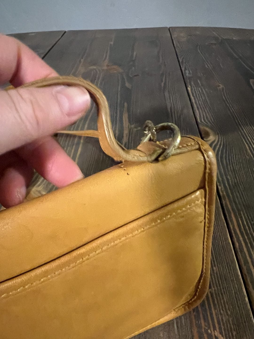 Hunt Club Yellow Leather Crossbody Bag 11