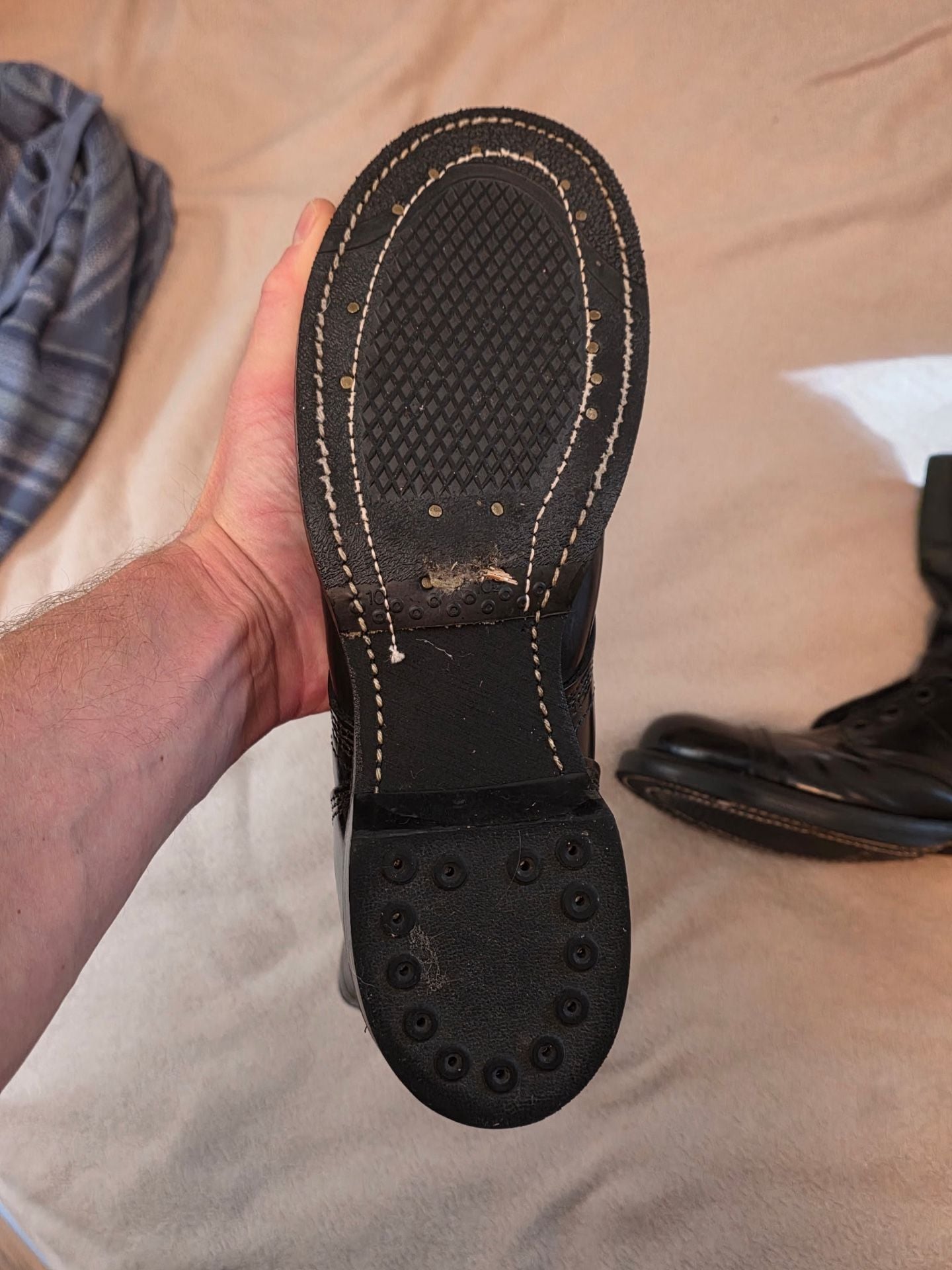 Corcoran Jump Boots Size 10 Black Leather 7