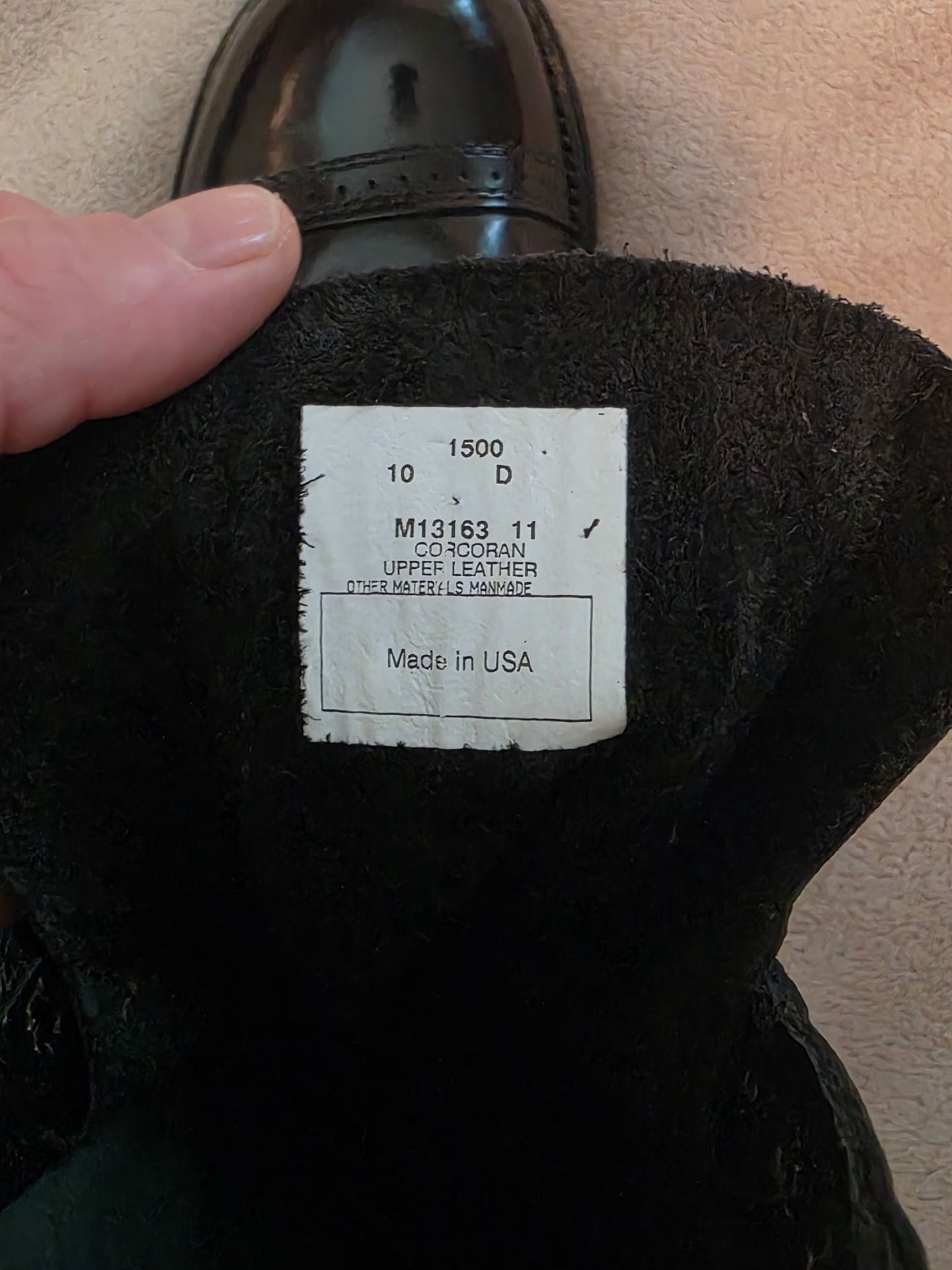 Corcoran Jump Boots Size 10 Black Leather 9