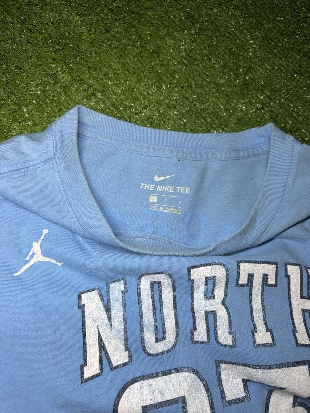 Jordan North Carolina 23 T-Shirt Size L Blue 5
