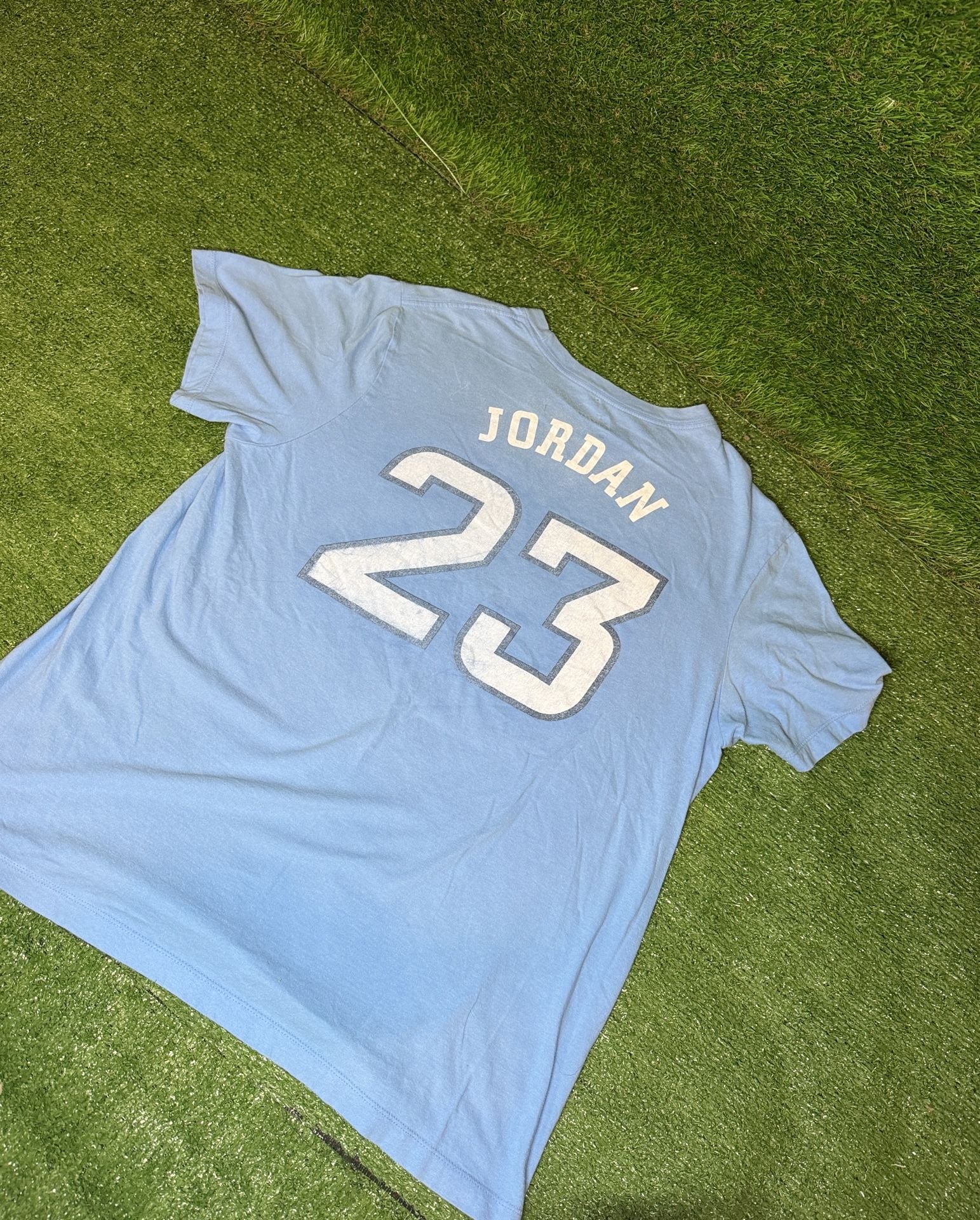 Jordan North Carolina 23 T-Shirt Size L Blue 4