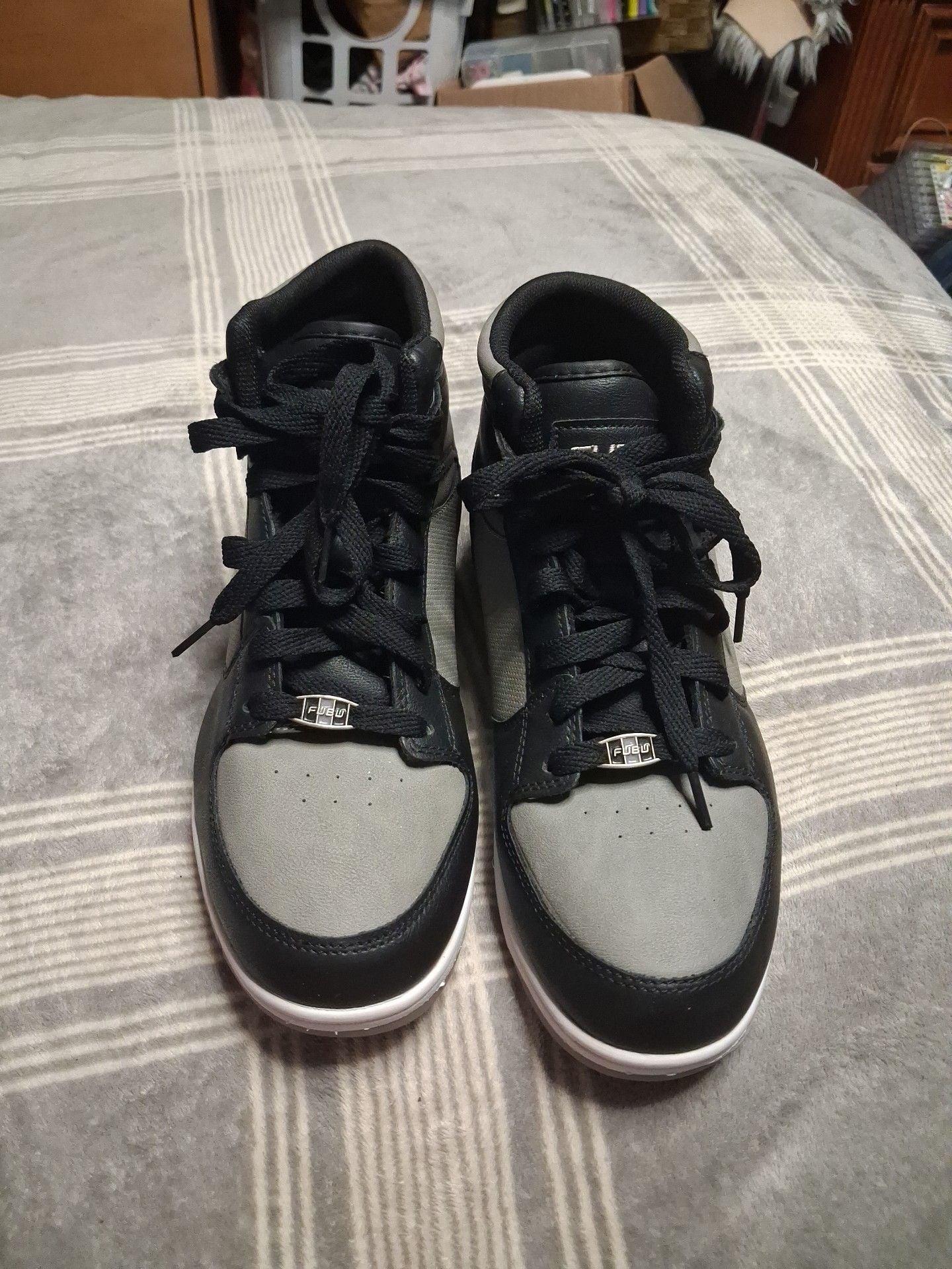 FUBU Black Gray High Top Sneakers 2