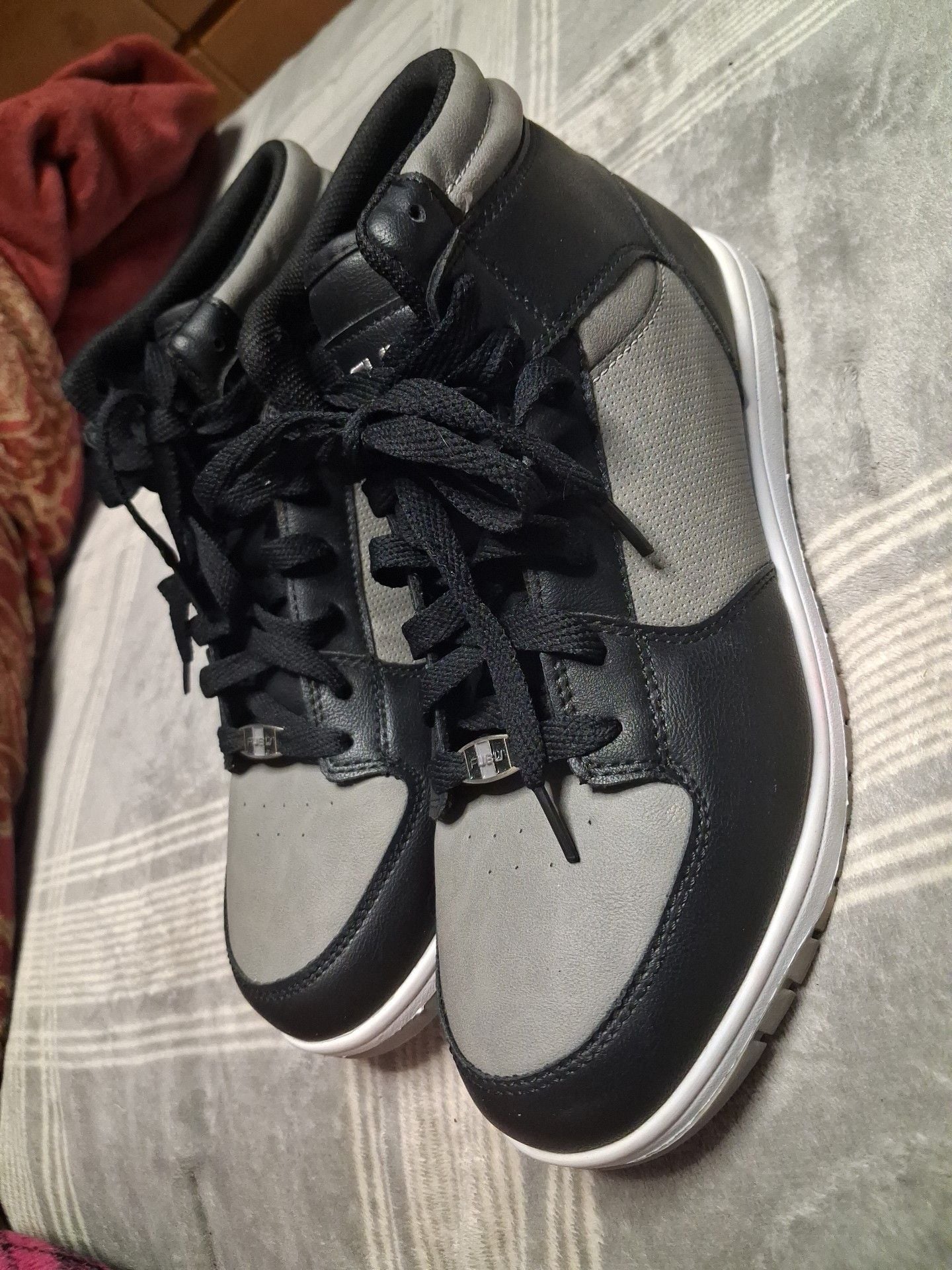 FUBU Black Gray High Top Sneakers 4