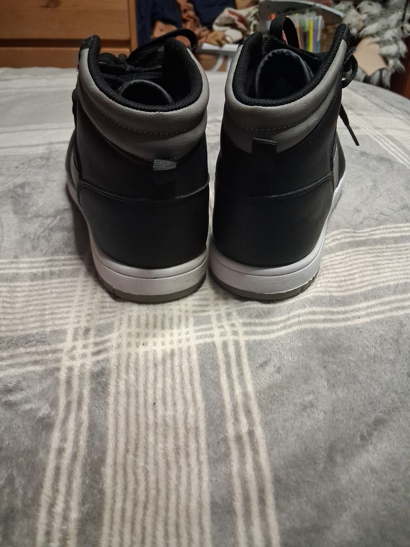 FUBU Black Gray High Top Sneakers 7