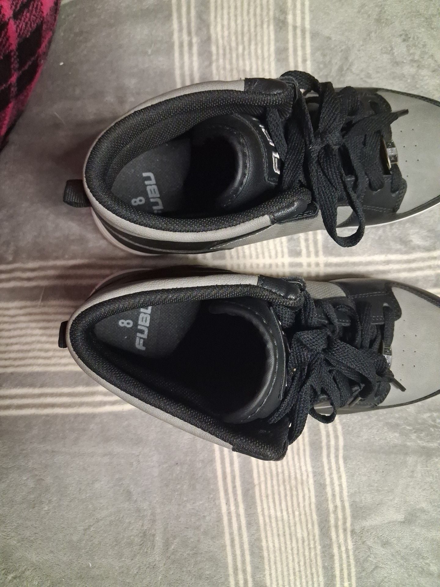 FUBU Black Gray High Top Sneakers 10