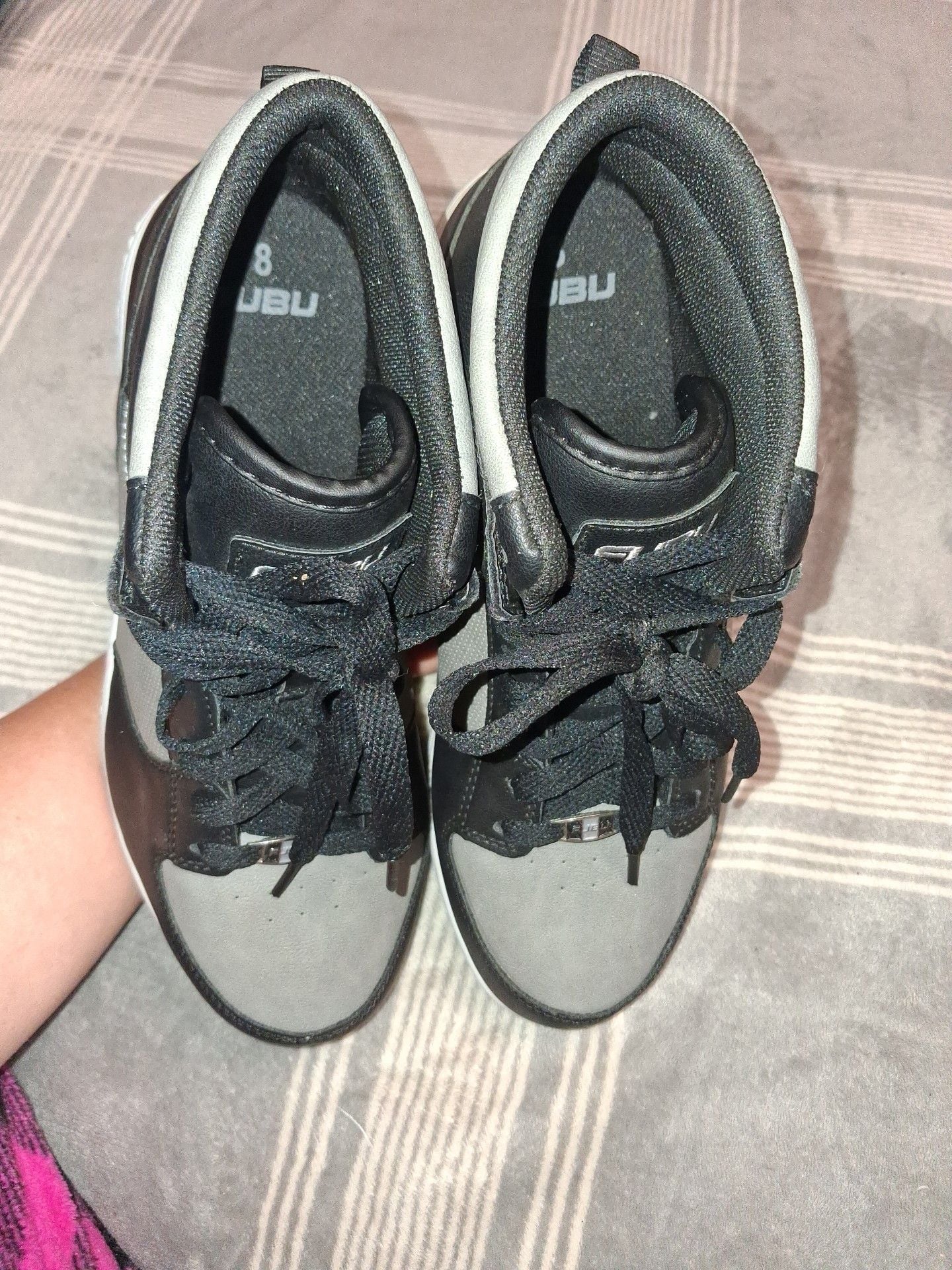 FUBU Black Gray High Top Sneakers 12